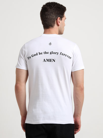 Glory of God - Men's short sleeve White T Shirt