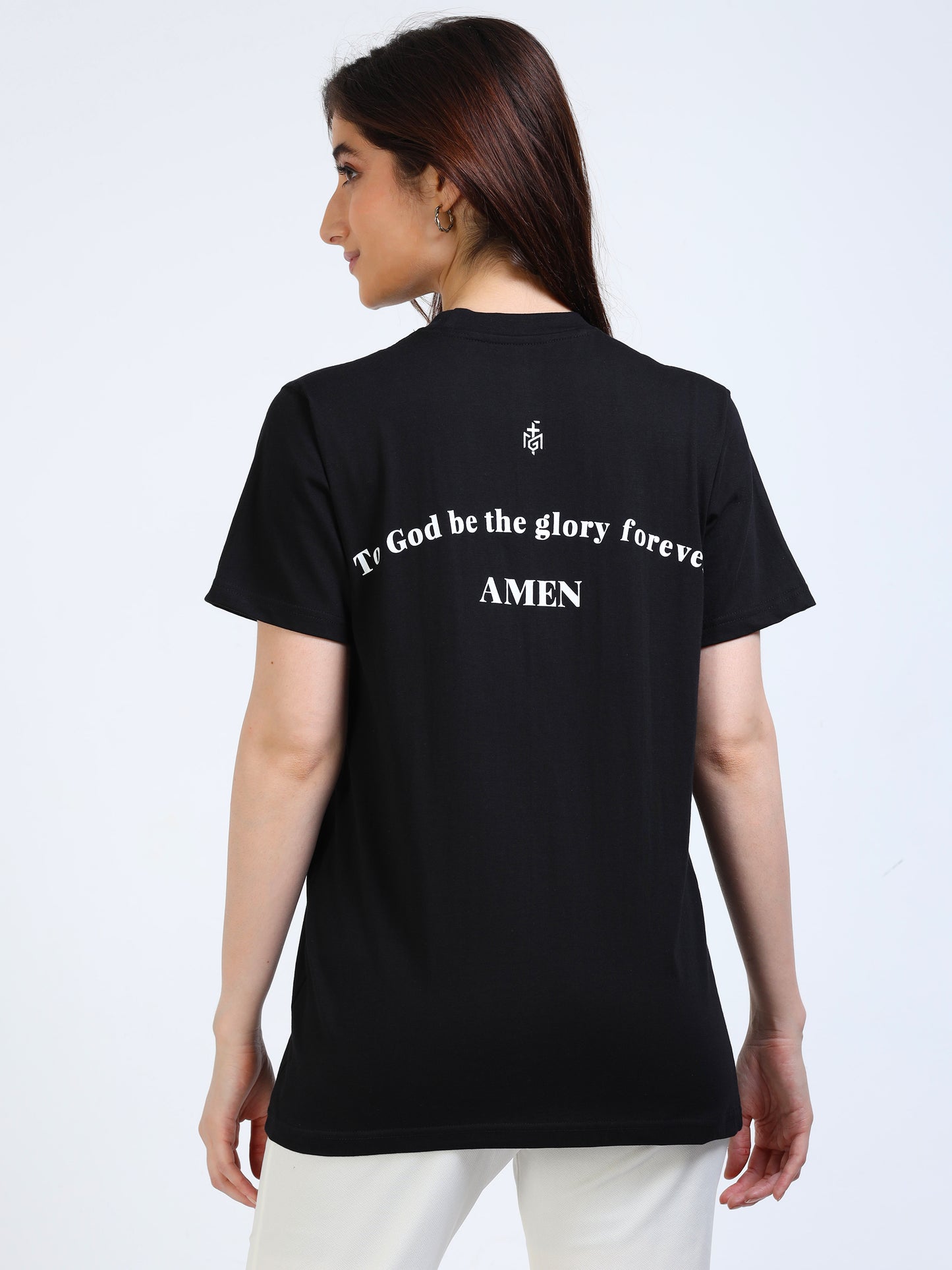 Glory of God - Women's short sleeve Black T-Shirt